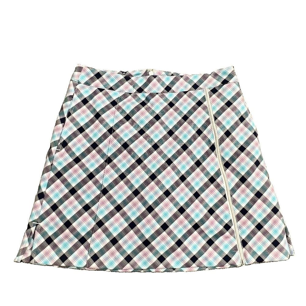 Golf Skirt Sz Small Plaid Pockets Liner Tennis Pickleball